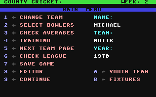 Screenshot for County Cricket