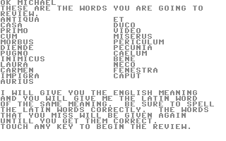 Screenshot for Vocabulary